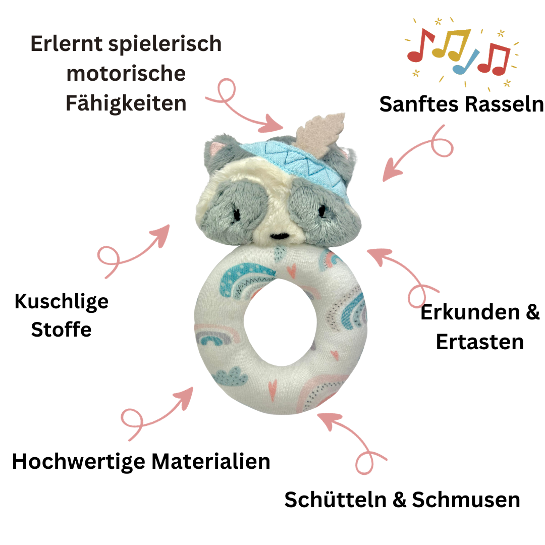 Rassel / Greifling Waschbär
