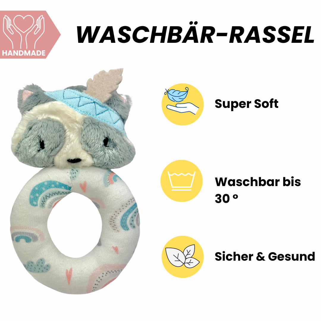 Rassel / Greifling Waschbär